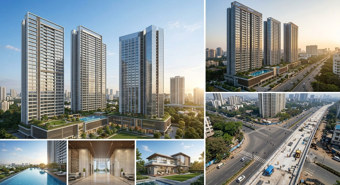 LBS Marg Real Estate Boom High-Rise Developments Connectivity Map in Kanjurmarg Vikhroli